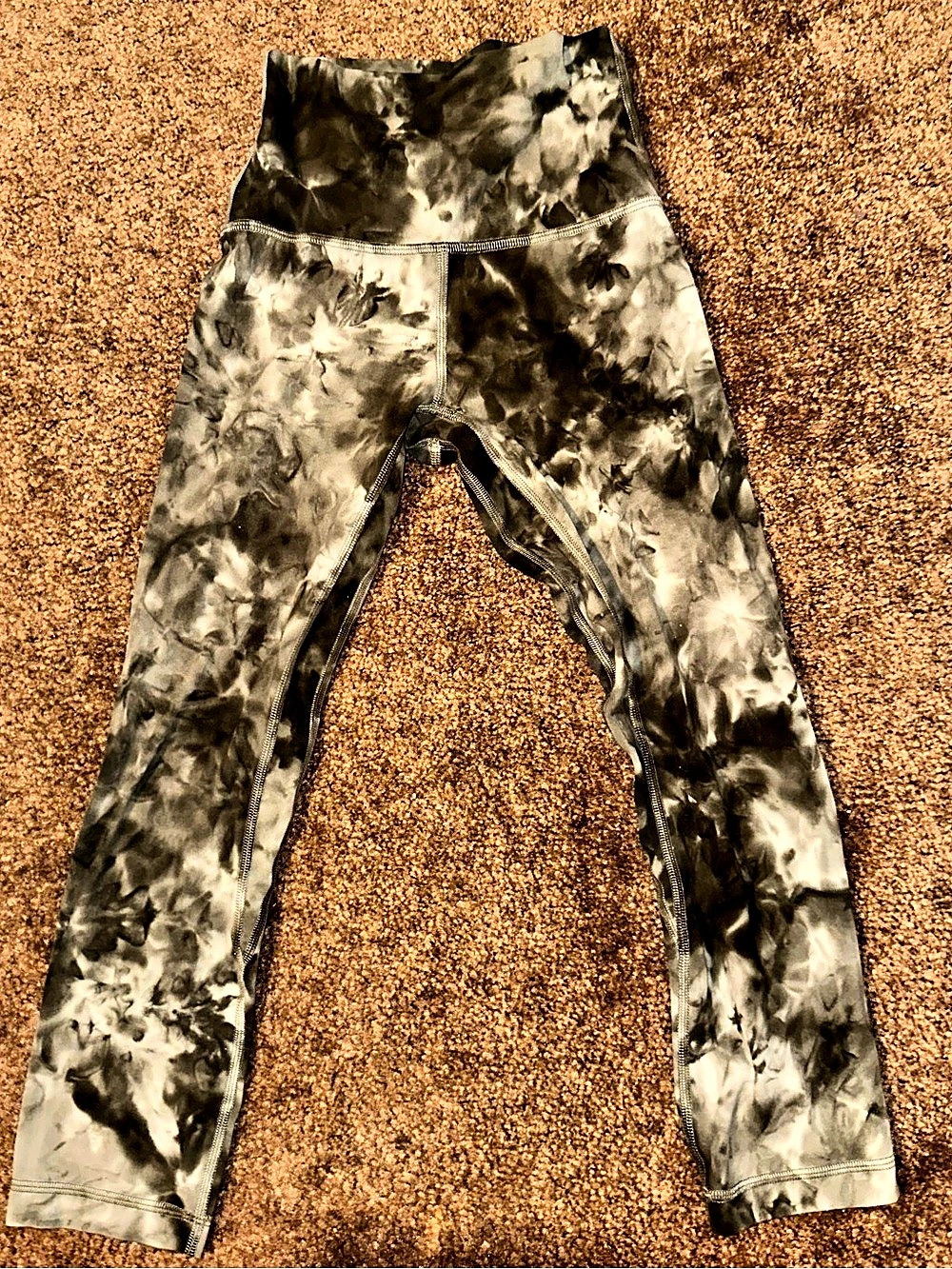 Lululemon Align High-Rise Crop 21" Diamond Dye Pitch Grey Graphite Grey Leggings